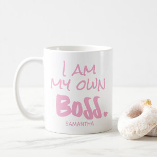 Mug Je suis mon propre patron Pink Business propriétai