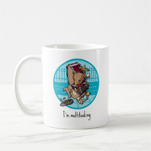 Mug Je suis multitâche un homme Bandicoot Busker Carto