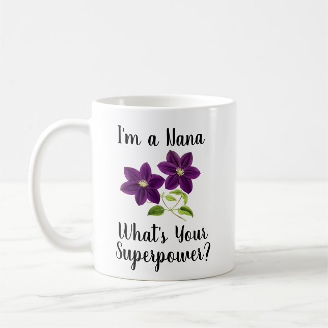 Mug Je suis Nana, quelle est ta superpuissance ? Meill (Gauche)