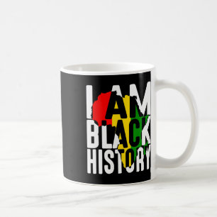 Mug Je Suis Noir Histoire Avec Carte De L'Afrique - Bl