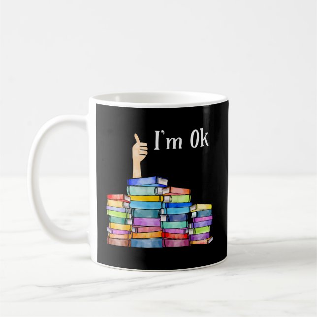 Mug Je Suis Ok National Livre Journée Lecture Livre Lo (Gauche)
