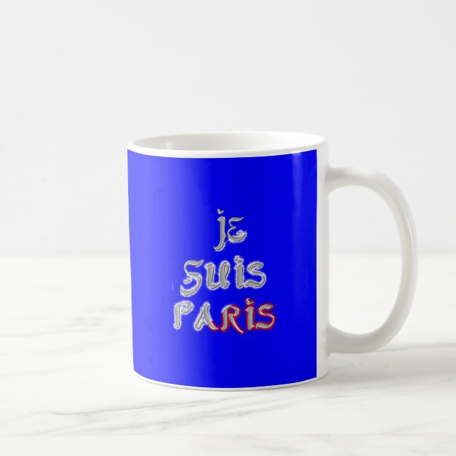 Mug Je Suis Paris Art Print (Droite)