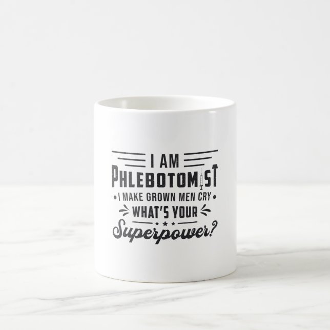 Mug Je Suis Phlebotomiste Superpuissance Phlebotomie C (Centre)