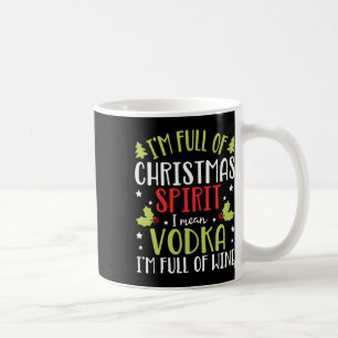 Mug Je suis plein de Vodka Noël Drôle Cadeaux Vodka po