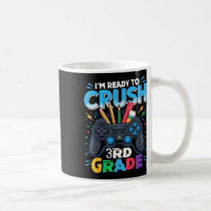 Mug Je suis prêt à écraser la vidéo de rentrée scolair