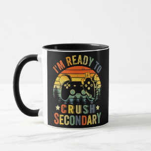 Mug Je suis prêt à écraser le jeu vidéo secondaire Ret