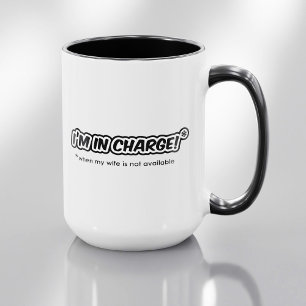Mug Je suis responsable (quand ma femme n'est pas disp