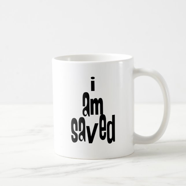 Mug Je suis sauvé chrétien (Droite)