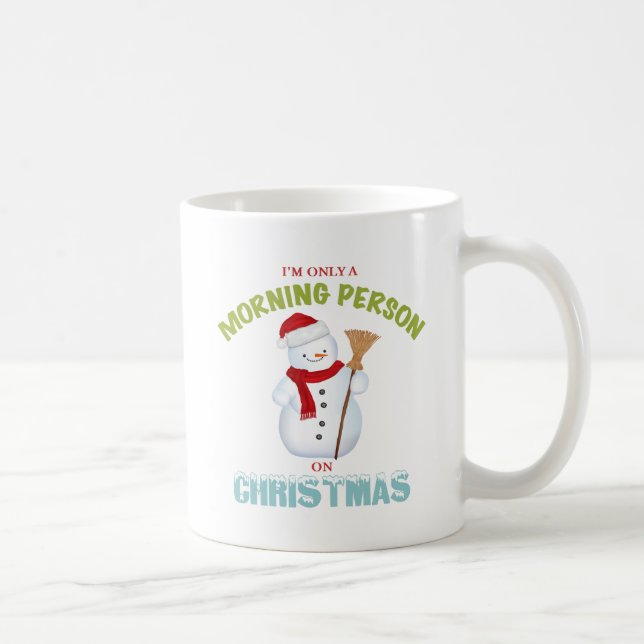 Mug Je suis seulement une personne de matin sur la (Droite)