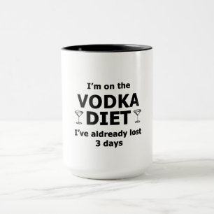 Mug Je suis sur la vodka Diet