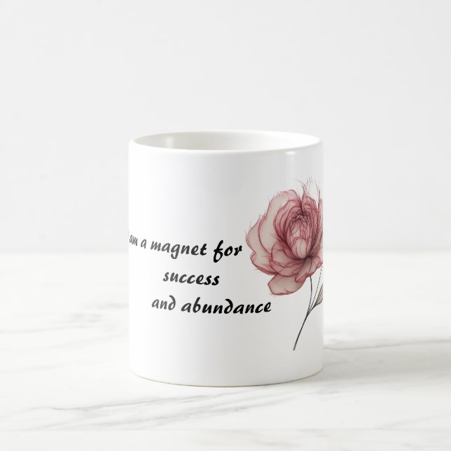 Mug Je suis un aimant pour la réussite abondance, Affi (Centre)