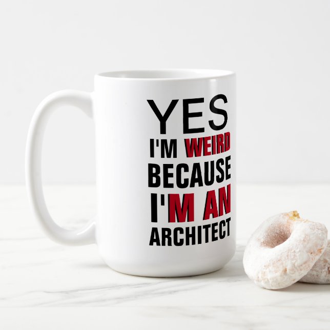 Mug Je suis un architecte (Avec donut)