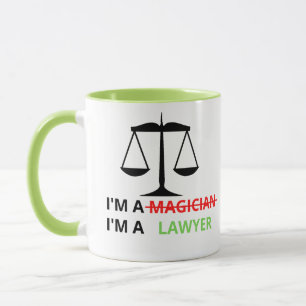 Mug Je suis un avocat et non un magicien Citation drôl