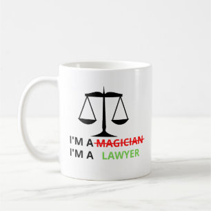 Mug Je suis un avocat et non un magicien Citation drôl