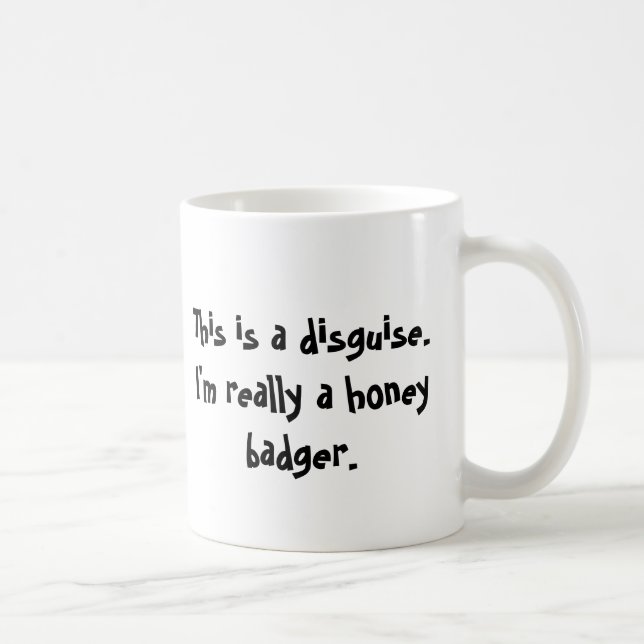 Mug Je suis un blaireau de miel (Droite)