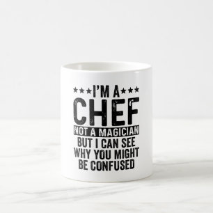 Mug Je suis un chef pas un magicien drôle