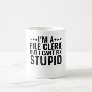 Mug Je suis un commis de fichiers mais je ne peux pas