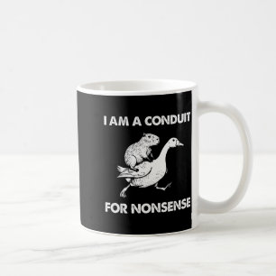 Mug Je suis un conduit pour le capybara de mème d'oie