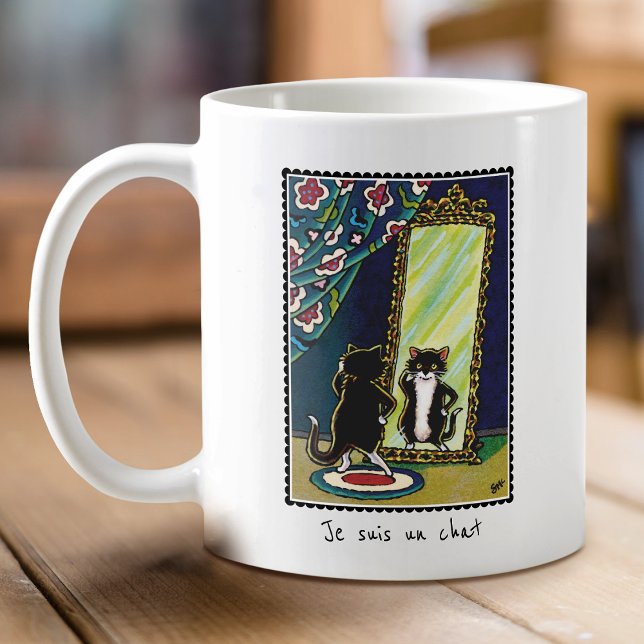 Mug "Je suis un conversation" Custom Kitty Cat Cute Mu (Créateur téléchargé)