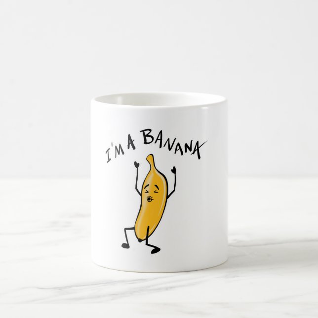 Mug Je suis un dessin de Banana pour Banana Lovers Cof (Centre)