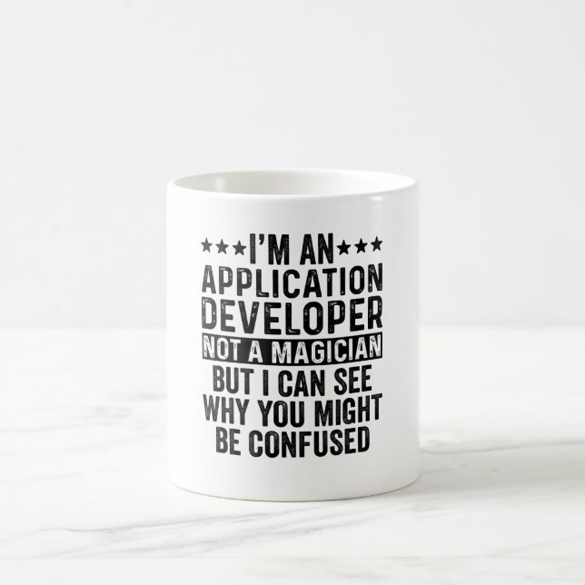 Mug Je suis un développeur d'applications pas un magic (Centre)