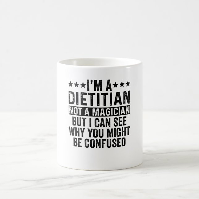 Mug Je suis un diététiste pas un magicien drôle (Centre)