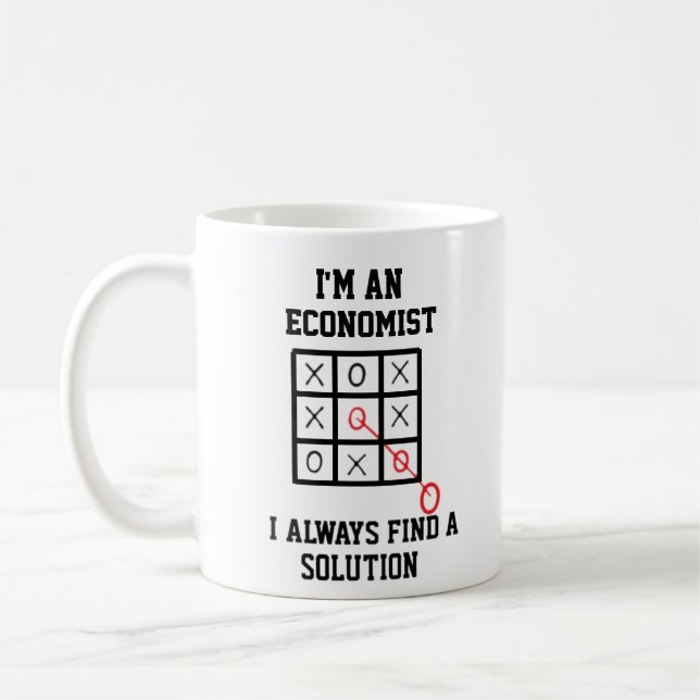 Mug Je Suis Un Économiste Je Trouve Toujours Une Solut (Gauche)