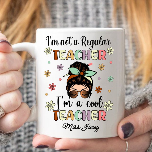 Mug Je suis un enseignant Cool, drôle Appréciation de  (I'm A Cool Teacher, funny Teacher Appreciation mug, Funny Teacher mu , personalized teacher)