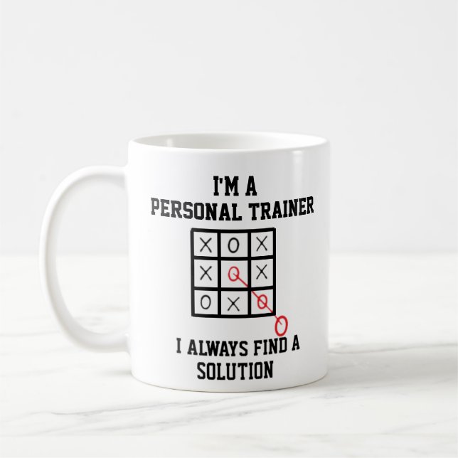 Mug Je Suis Un Entraîneur Personnel Je Trouve Toujours (Gauche)