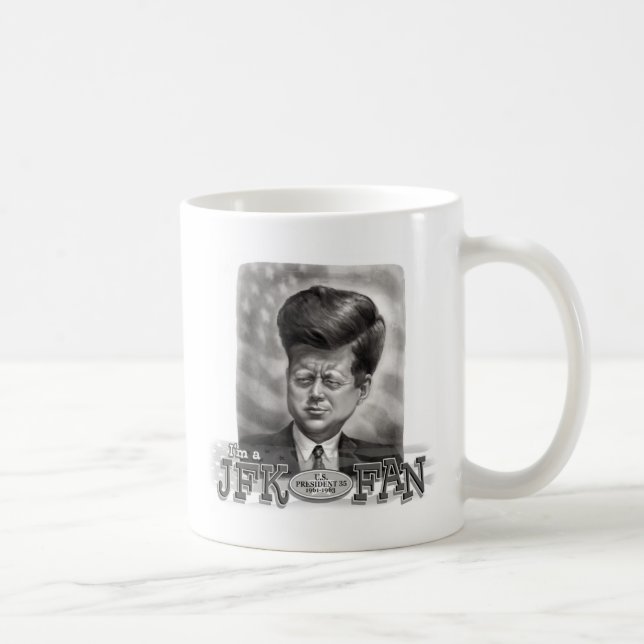 Mug Je suis un fan de JFK (Droite)