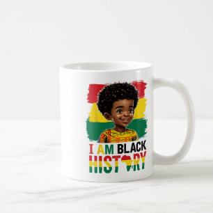 Mug Je suis un garçon afro d'histoire noire Prince Lit
