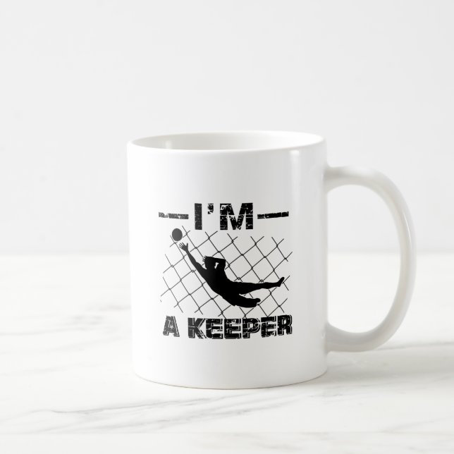 Mug Je suis un gardien - conceptions de gardien de but (Droite)