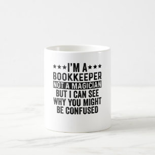 Mug Je suis un gardien de livres pas un magicien drôl