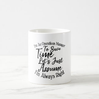Mug Je suis un gestionnaire des opérations pour gagner