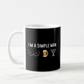 Mug Je Suis Un Homme Simple Drôle Billard