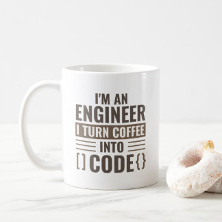 Mug Je suis un ingénieur je transforme le café en code