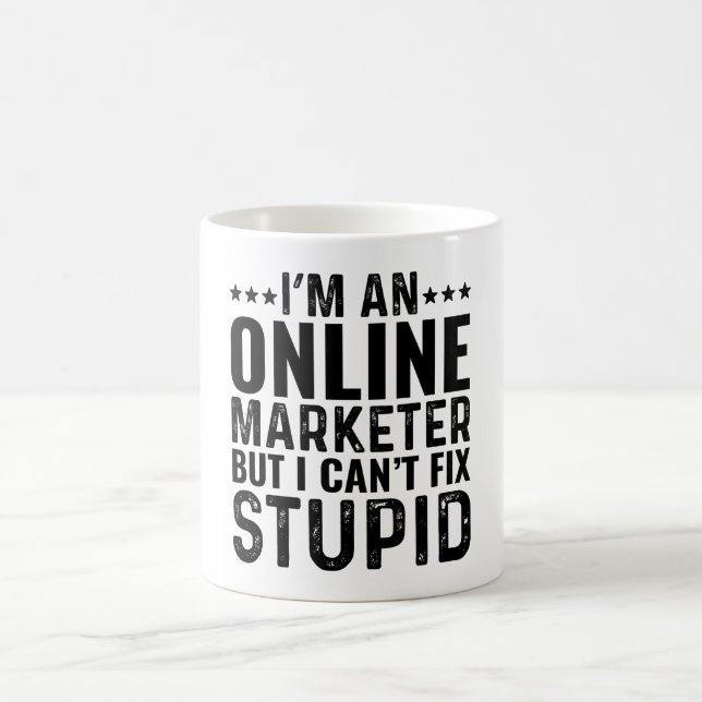 Mug Je suis un marchand en ligne, mais je ne peux pas  (Centre)