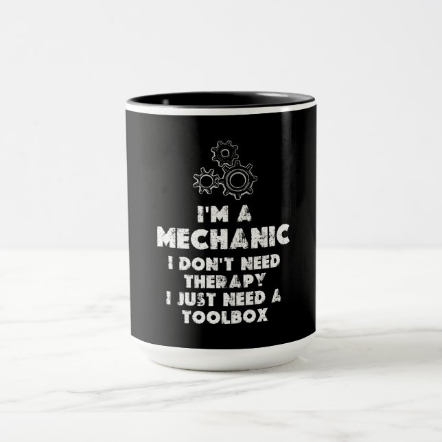 Mug Je Suis Un Mécanicien Et Un Amusant (Centre)