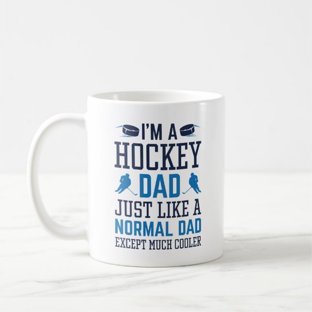 Mug Je suis un papa de hockey (Gauche)