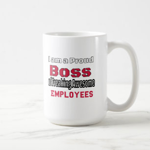 Mug Je suis un patron fier de Freaking Awesome Employe