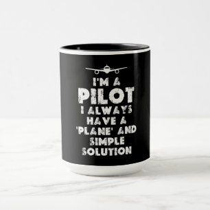 Mug Je suis un pilote amusant
