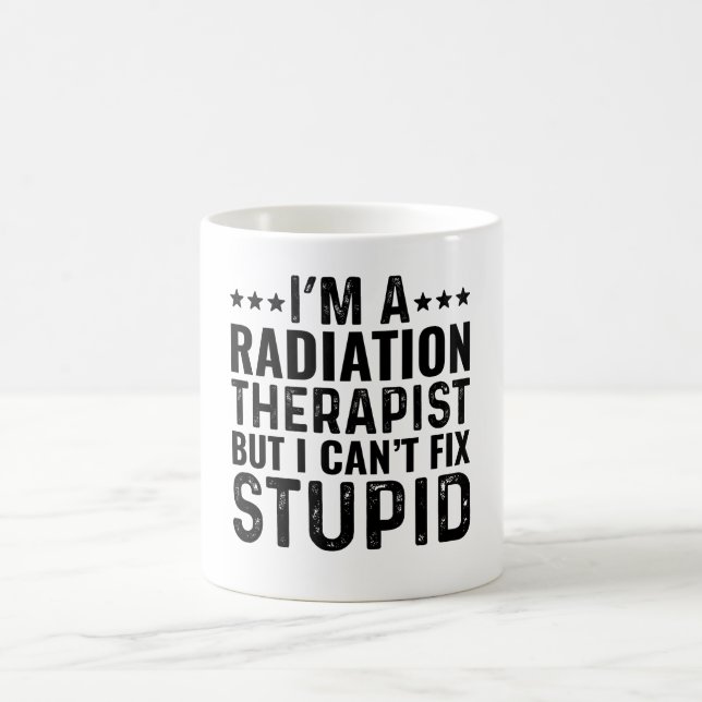 Mug Je suis un radiothérapeute mais je ne peux pas rép (Centre)