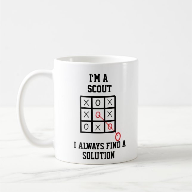 Mug Je Suis Un Scout Je Trouve Toujours Une Solution M (Gauche)