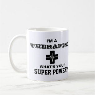 Mug Je suis un thérapeute Quel est ton super pouvoir
