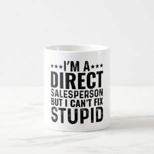 Mug Je suis un vendeur direct, mais je ne peux pas rés