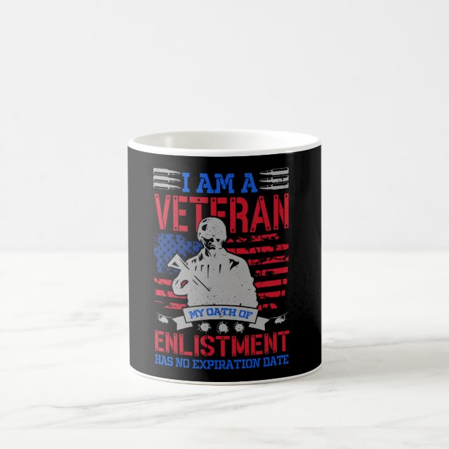 Mug Je Suis Un Vétéran - Le cadeau parfait Héros USA (Centre)