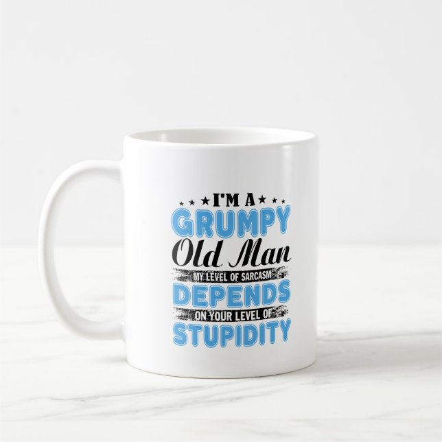 Mug Je suis un vieux grincheux (Gauche)