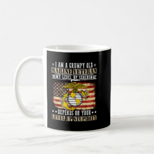 Mug Je suis un vieux vétéran de la marine grincheux Mo