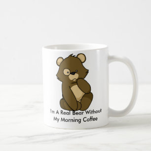 Mug Je suis un vrai ours sans mon café de matin