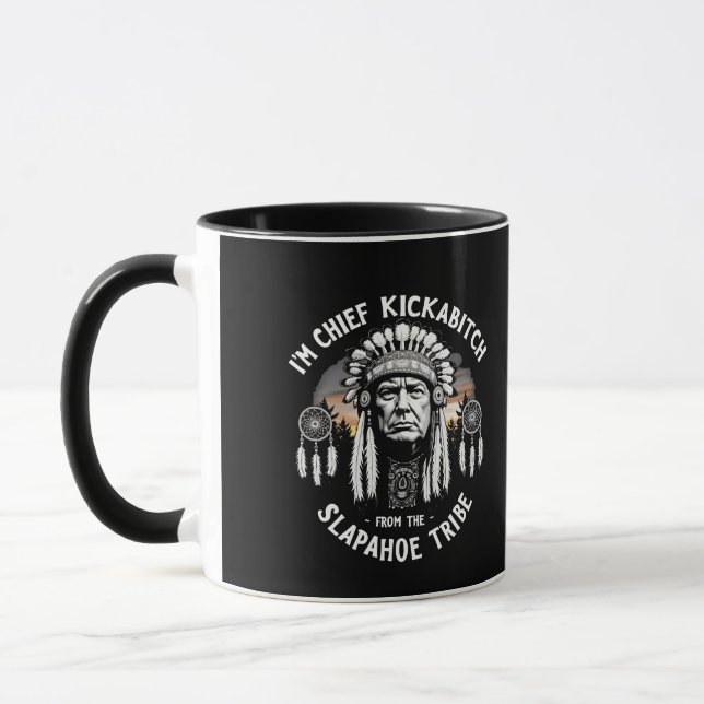 Mug Je suis une chienne en chef de la tribu Slapahoe (Gauche)
